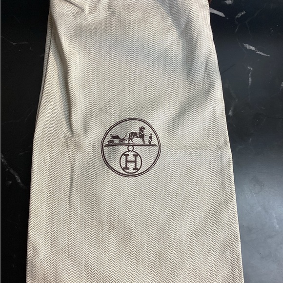 Hermes Accessories - Hermes Beige Scarf with Logo